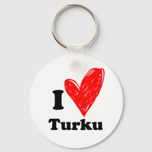 I Liebe Turku Schlüsselanhänger