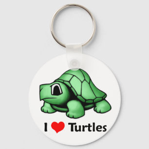 I Liebe Turtles Schlüsselanhänger