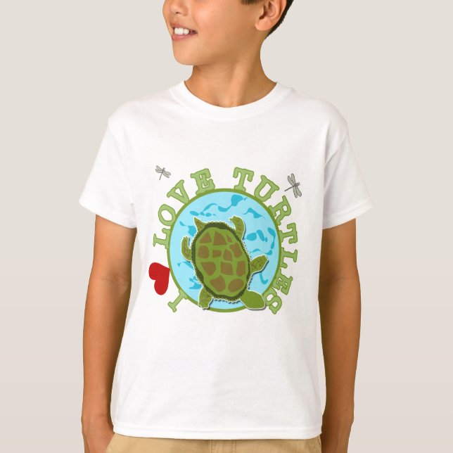 I Liebe Turtles Tshirts und Geschenke (Vorderseite)