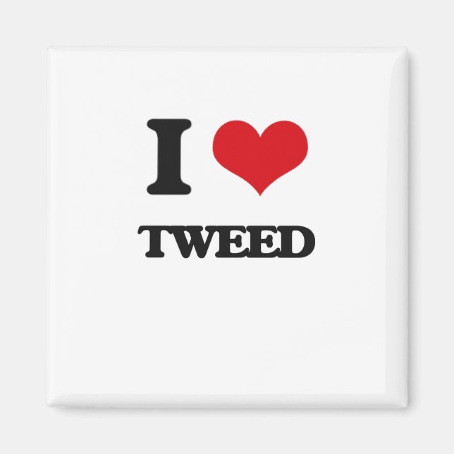 I Liebe Tweed Magnet (Vorne)