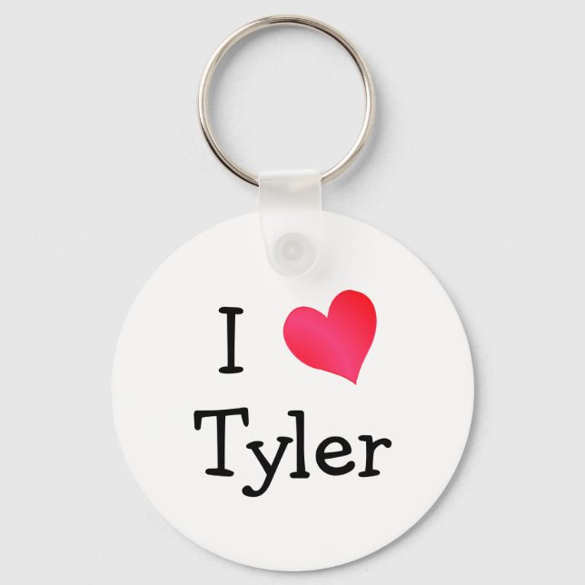 I Liebe Tyler Schlüsselanhänger (Vorderseite)
