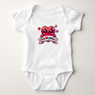 I Liebe U Baby Strampler