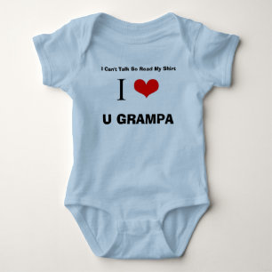 I Liebe U Grampa Baby Strampler
