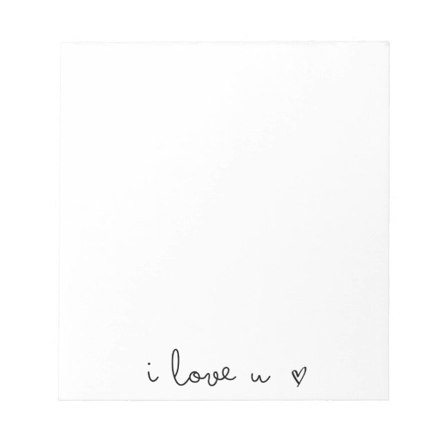 i Liebe u Notizblock (Vorderseite)