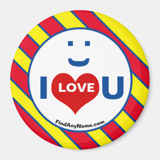 I Liebe U Smile Fun Magnet