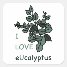 I LIEBE Ucalyptus Sticker