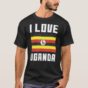 I Liebe Uganda I Herbst Uganda Familienreise Ugand T-Shirt