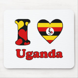 I Liebe Uganda Mousepad