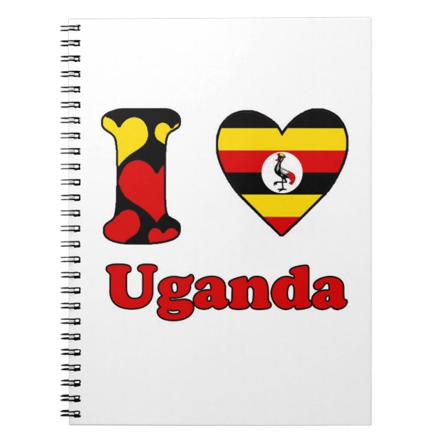 I Liebe Uganda Notizblock (Vorderseite)