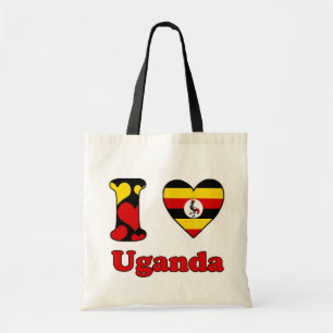 I Liebe Uganda Tragetasche