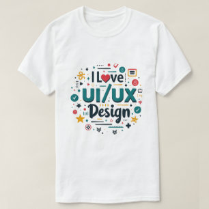 I Liebe Ui UX Design Funny UX Designer T-Shirt