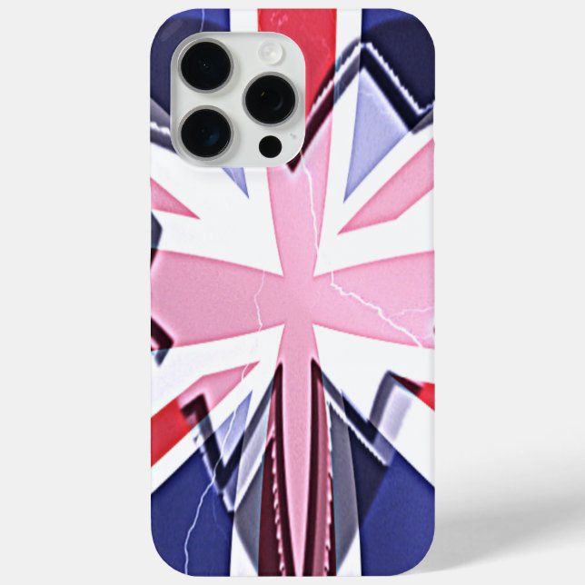 "I Liebe UK" Art Print iPhone 15 Pro Max Hülle (Rückseite)