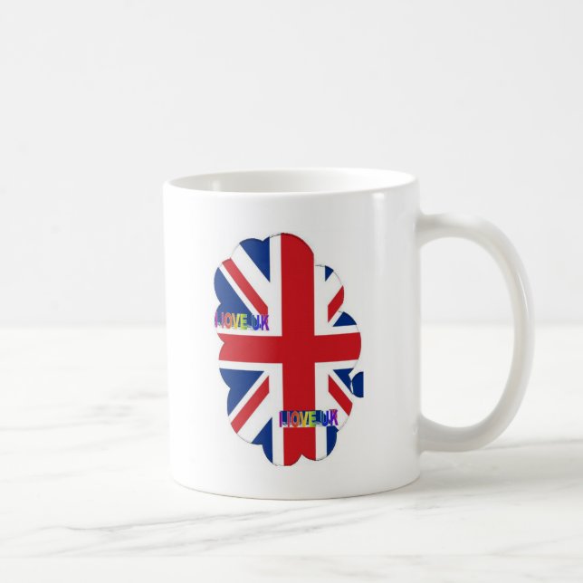 I Liebe UK Art Print Kaffeetasse (Rechts)