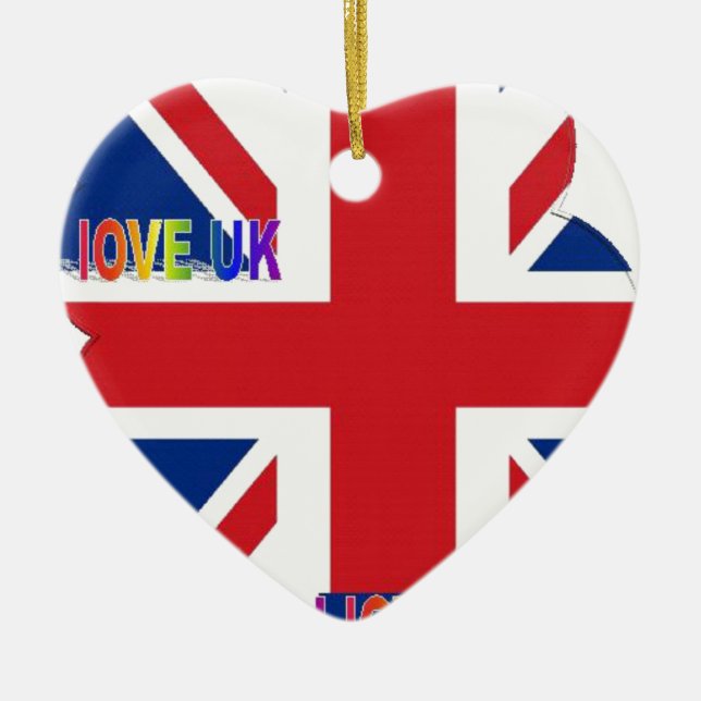 I Liebe UK Art Print Keramikornament (Vorne)