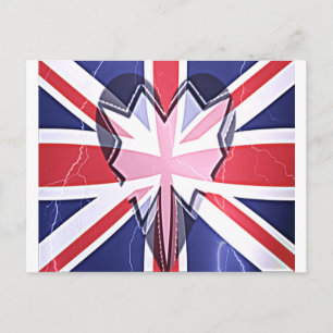 "I Liebe UK" Art Print Postkarte