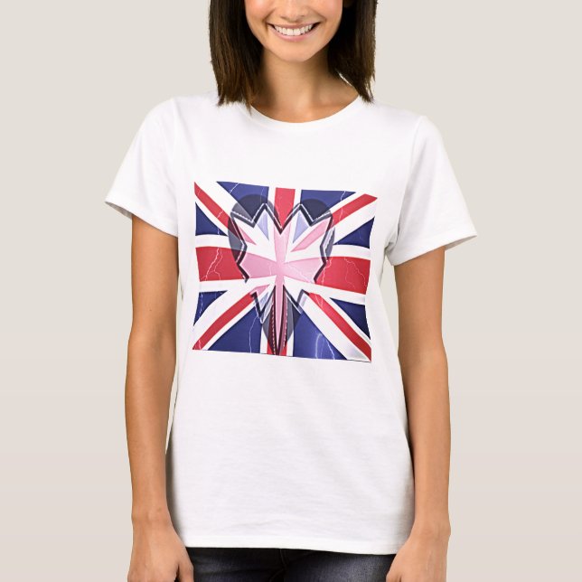 "I Liebe UK" Art Print T-Shirt (Vorderseite)