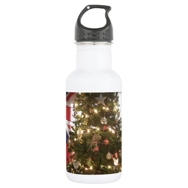 I LIEBE UK EDELSTAHLFLASCHE (Vorderseite)