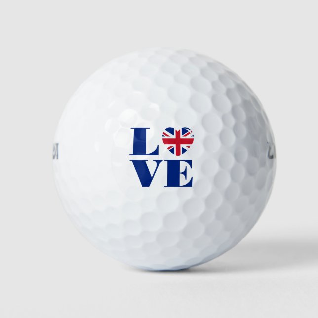 I LIEBE UK GOLFBALL (Vorderseite)