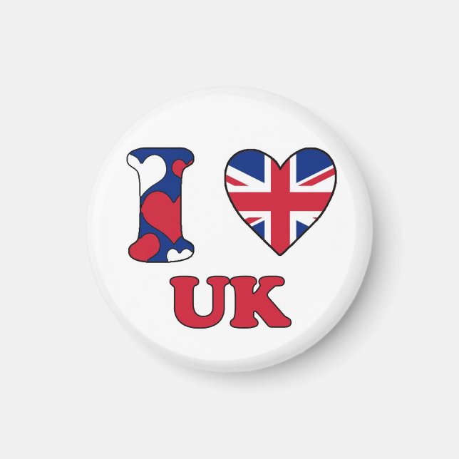 I LIEBE UK MAGNET (Vorne)