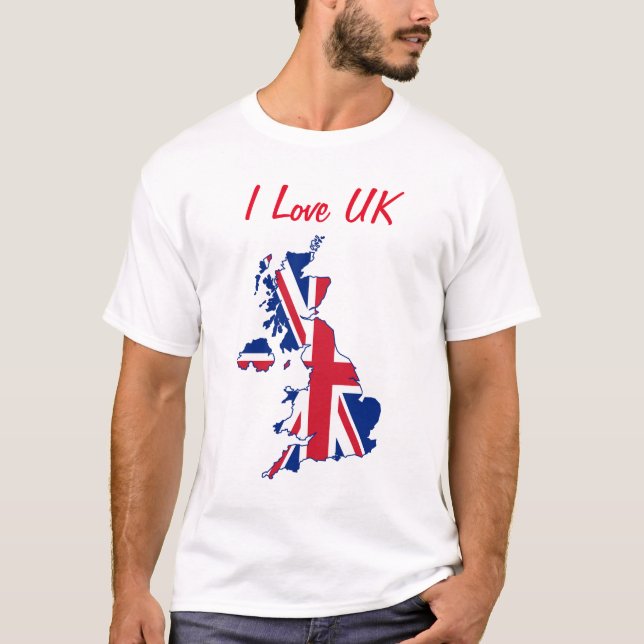 I Liebe UK T-Shirt (Vorderseite)