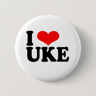 I Liebe Uke Ukulele Button Abzeichen