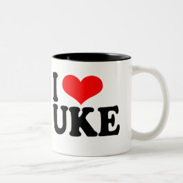 I Liebe Uke Ukulele Tasse