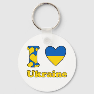 I Liebe Ukraine Schlüsselanhänger