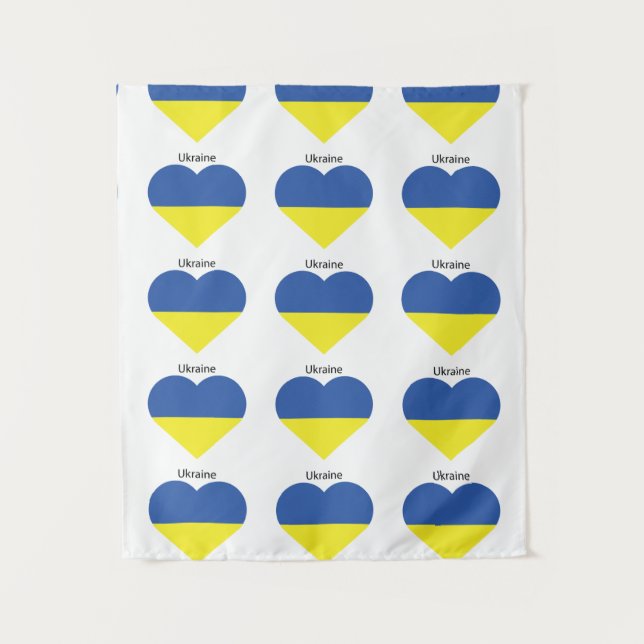 I Liebe Ukraine Wandteppich (Vorderseite)