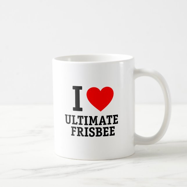I Liebe Ultimate Frisbee Kaffeetasse (Rechts)