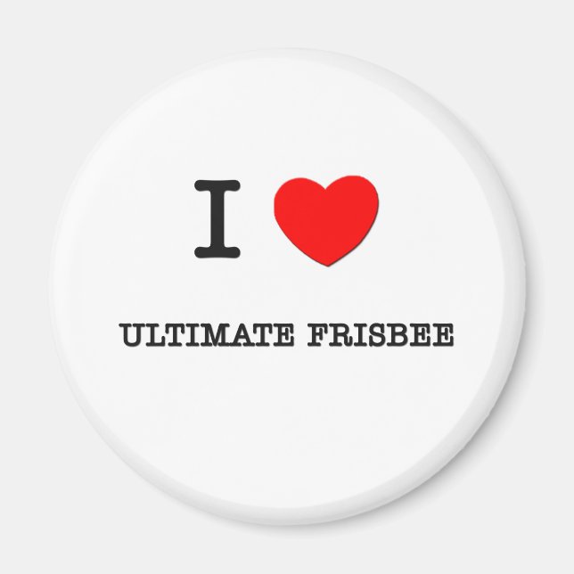 I Liebe Ultimate Frisbee Magnet (Vorne)