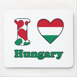 I Liebe Ungarn Mousepad