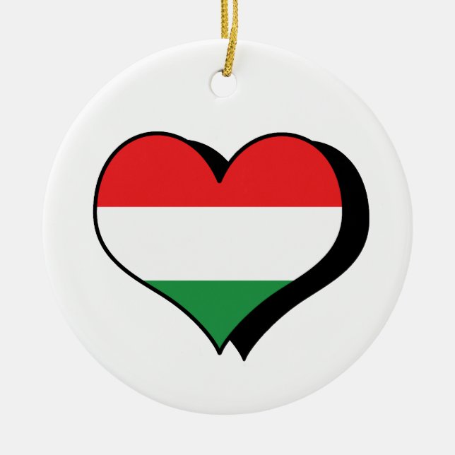 I Liebe Ungarn Ornament (Vorne)