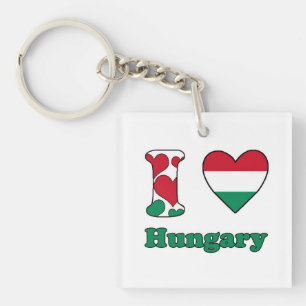I Liebe Ungarn Schlüsselanhänger