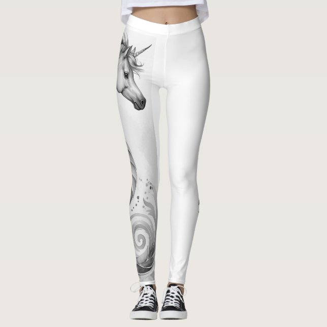 I Liebe Unicorn Leggings (Vorderseite)