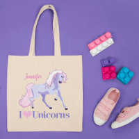 I Liebe Unicorns Hübsche Personalisierte Einhornrö