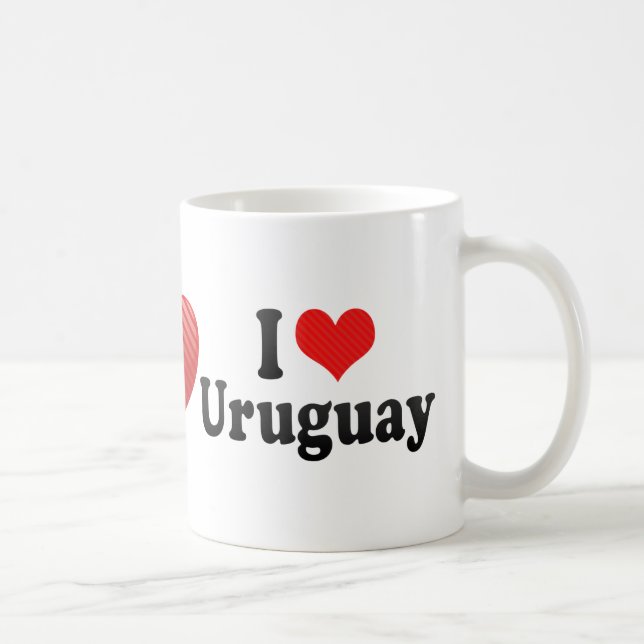I Liebe Uruguay Kaffeetasse (Rechts)