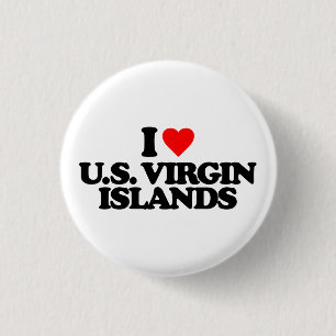 I LIEBE US VIRGIN ISLANDS BUTTON