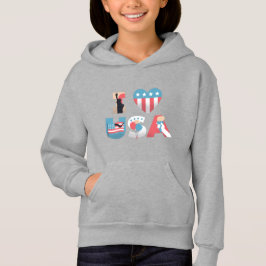 I LIEBE USA Design Hoodie
