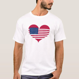 I Liebe USA-Flagge T-Shirt