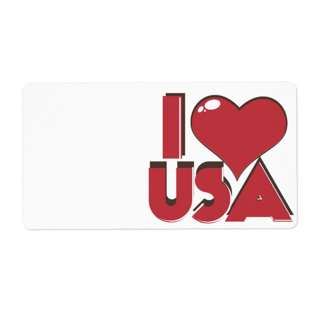 I Liebe USA Retro 80er (Vorne)