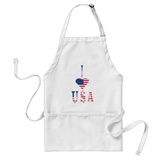 I LIEBE USA SCHÜRZE (Vorne)
