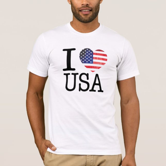 I Liebe USA-Shirt T-Shirt (Vorderseite)