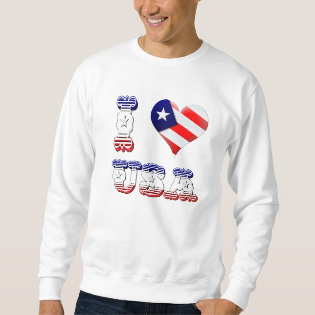 I Liebe USA-Shirts Sweatshirt (Vorderseite)