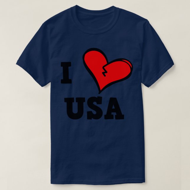 I LIEBE USA T-Shirt (Design vorne)