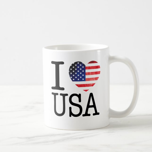 I Liebe USA-Tasse Kaffeetasse (Rechts)