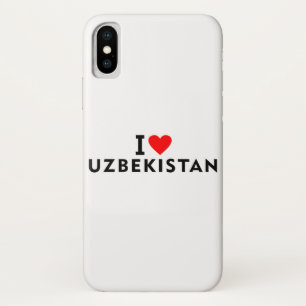 I Liebe Usbekistan Land wie Herztourismus Case-Mate iPhone Hülle