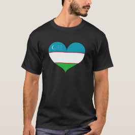 I Liebe Usbekistans Flagge T-Shirt