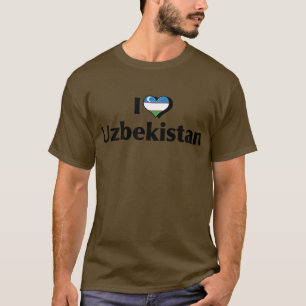I Liebe Usbekistans Flaggen-Shirt T-Shirt