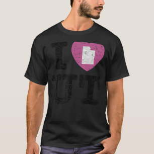 I Liebe UT Utah Beehive Staat Nationalparks Mighty T-Shirt