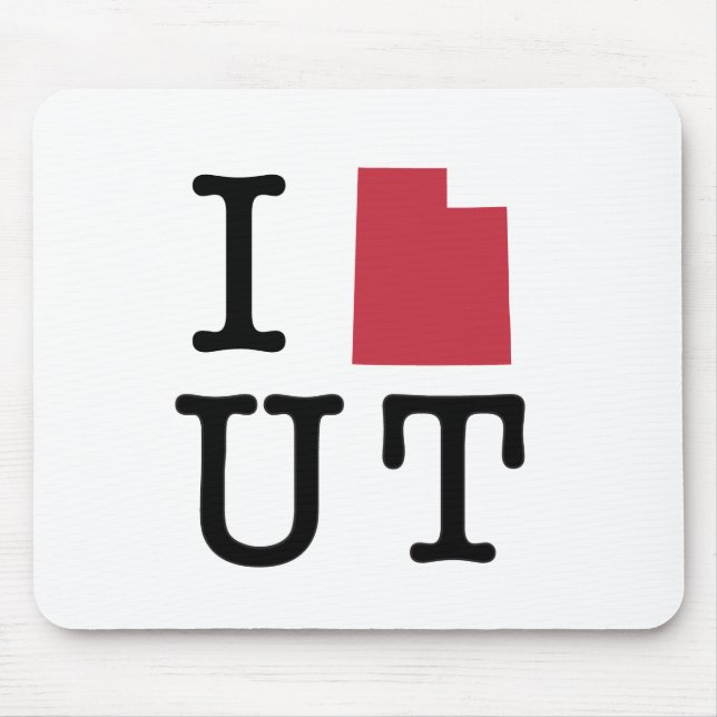 I Liebe Utah Mousepad (Vorne)